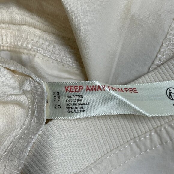 Anthropologie Women's Daily Practice Roller Drawstring Jumpsuit Cream Size XL - Picture 5 of 6